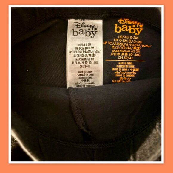 Disney Baby Infant Halloween Short Set - Size 0-3 Months - Picture 2 of 2